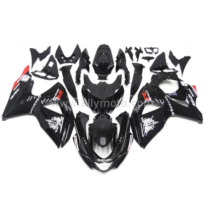 0408 Fairing Suzuki GSXR1000 K9 09 10 11 12 13 14 Black